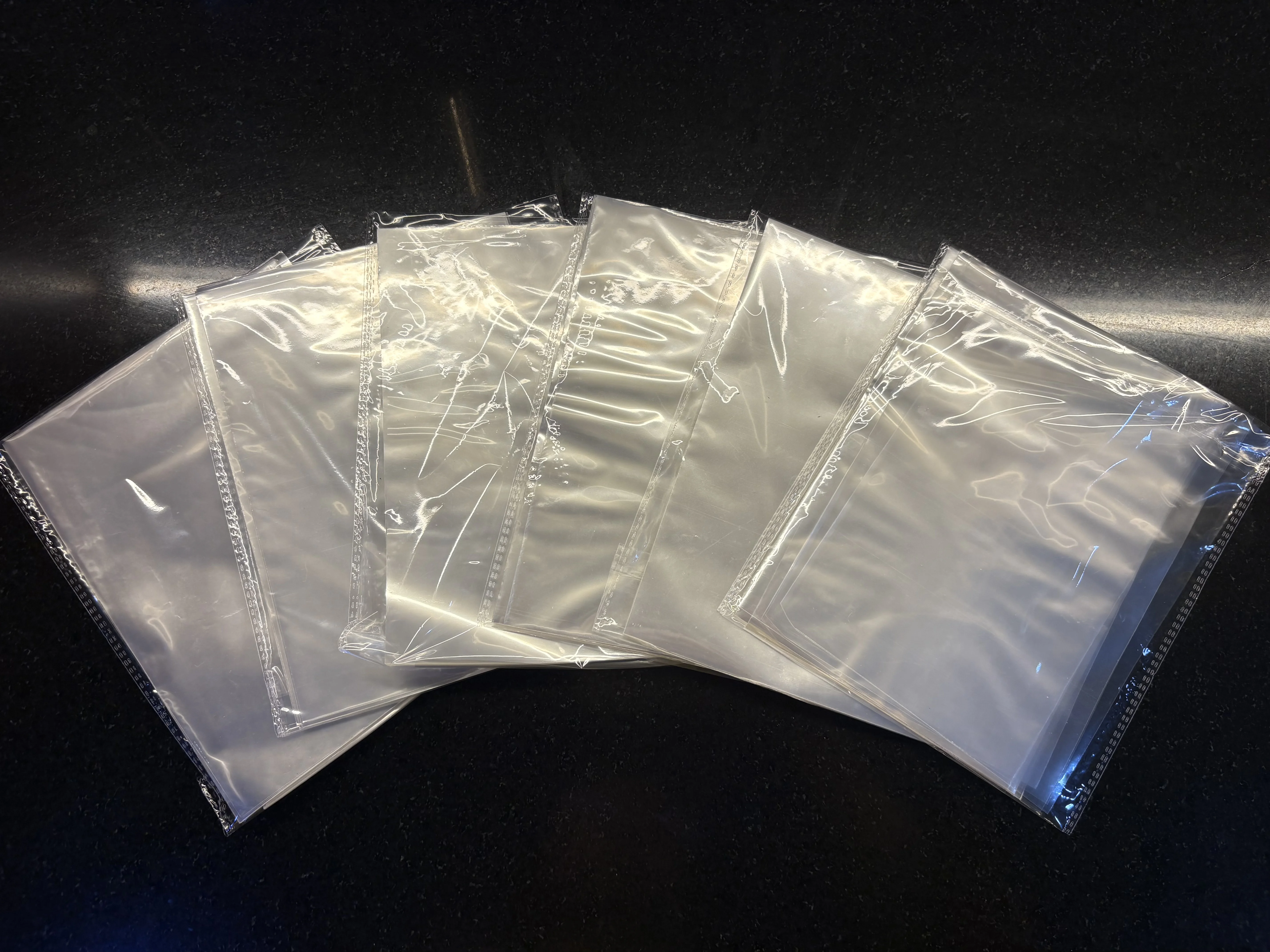 Transparent 20 micron sheet (100-120 sheets in each pack)